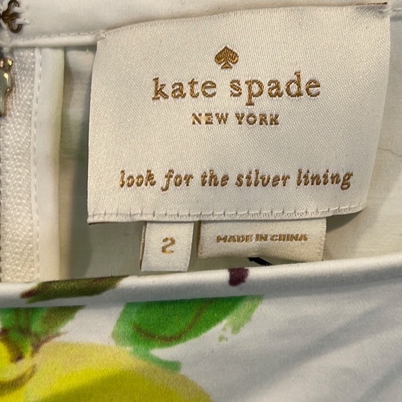 Kate Spade “Lyric” lemon lemoncello print dress 2 - Picture 5 of 6